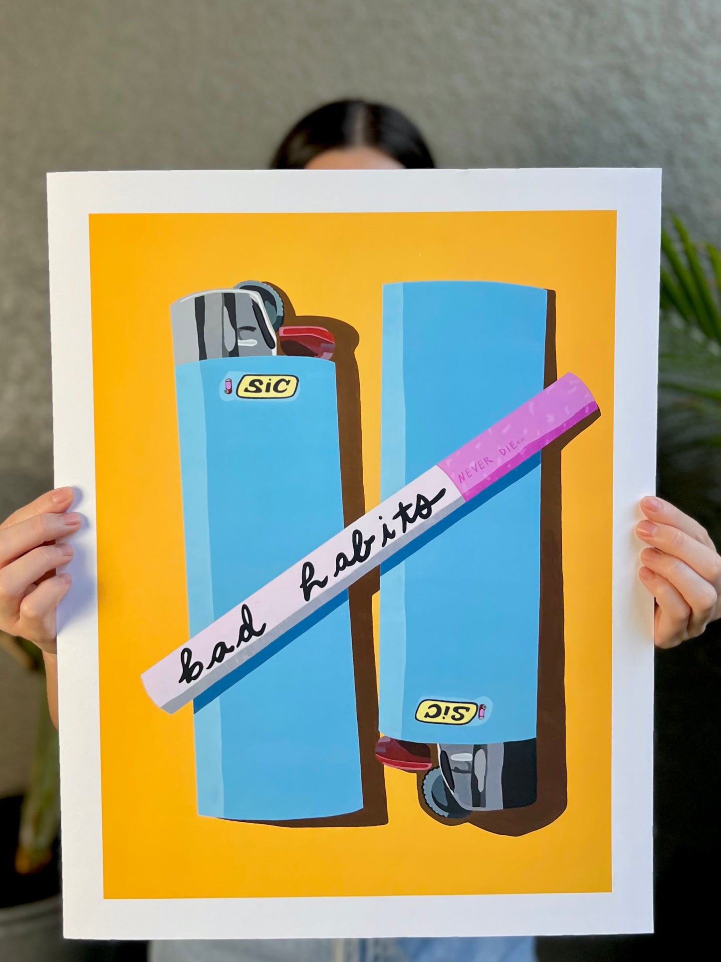 Bad Habits Cigarettes- Art Print