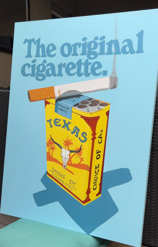 Texas Smoke Em' Original Painting