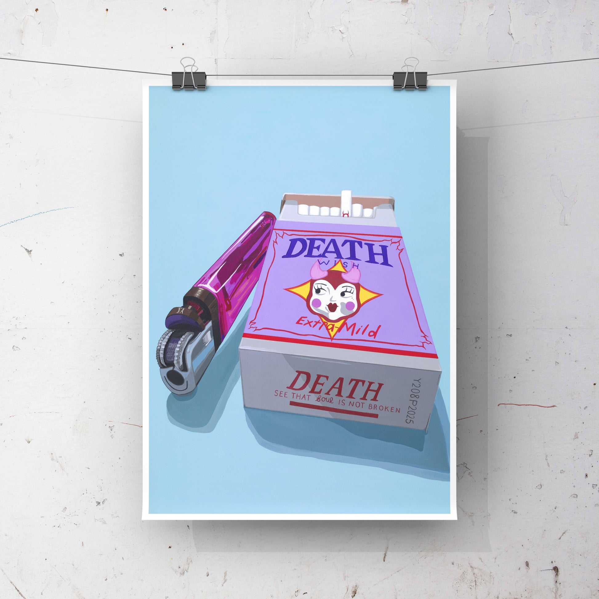death draw cigarette slang Death Wish Cigarettes- Art Print death draw cigarette slang Death Wish Cigarettes- Art Print